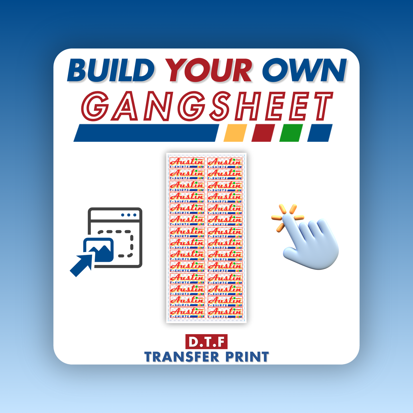 Build Your Own Gangsheet - Custom DTF Transfer Print